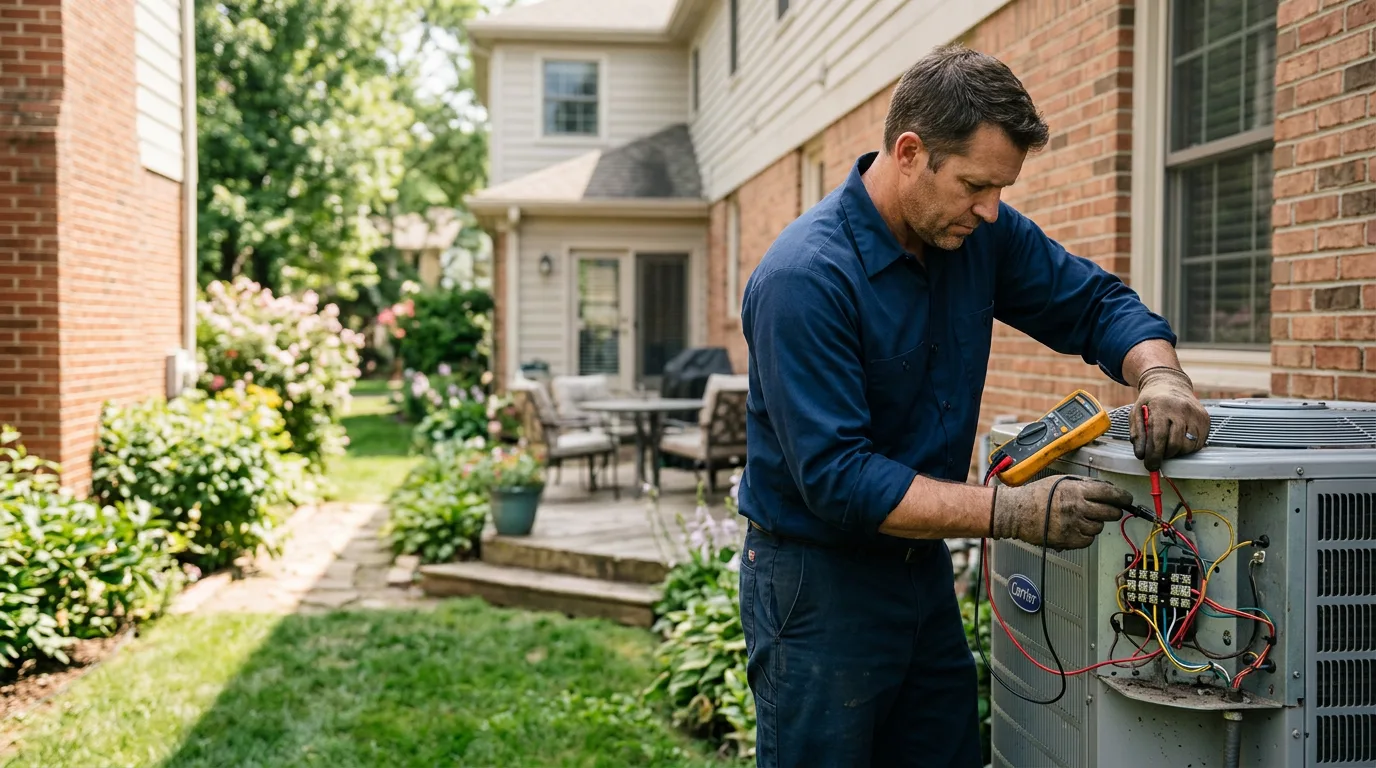 HVAC technician working near Lakewood, PA